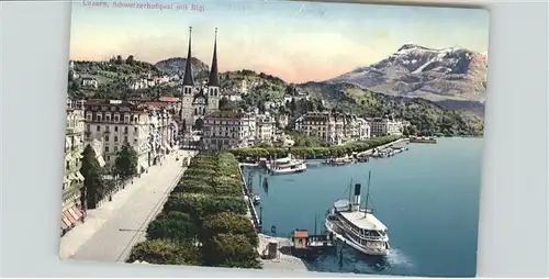 Schiffe Luzern Schweizerhofquai Rigi / Schiffe /