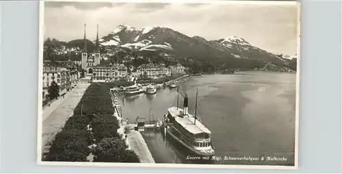 Schiffe Luzern Rigi Schweizerhofquai Hofkirche / Schiffe /