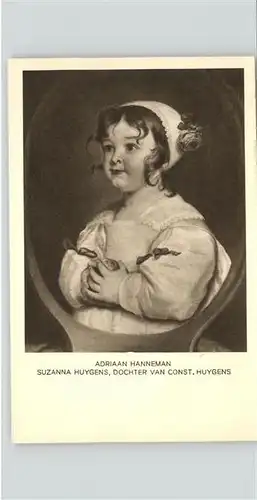 Kuenstlerkarte Adriaan Hanneman Suzanna Huygens / Kuenstlerkarte /