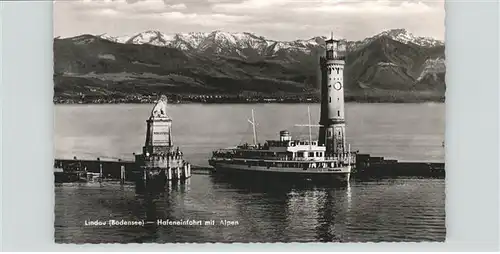 Dampfer Binnenschifffahrt Lindau Hafen / Schiffe /