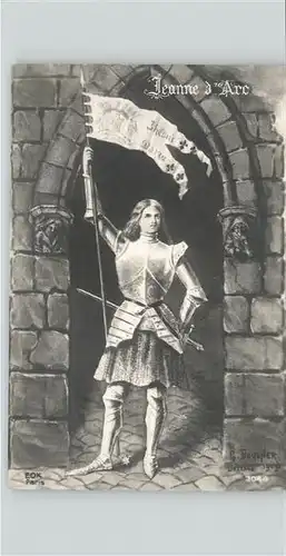 Jeanne d Arc Kuenstler G. Boucher Ritter / Persoenlichkeiten /