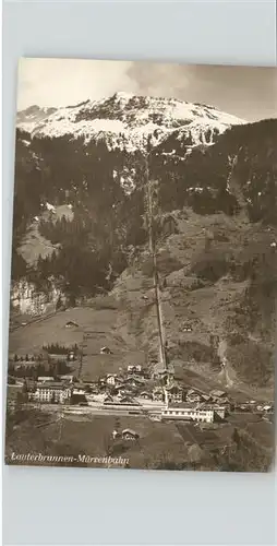 Zahnradbahn Muerrenbahn Lauterbrunnen / Bergbahn /