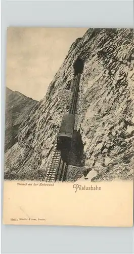 Zahnradbahn Pilatusbahn Tunnel / Bergbahn /