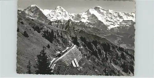 Zahnradbahn Schynige Platte-Bahn Jungfrau Moench Eiger / Bergbahn /