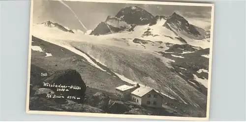 Gletscher Wiesbadnerhuette / Berge /
