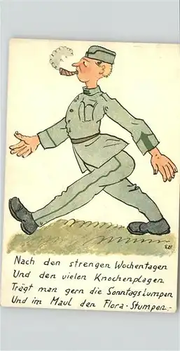 Militaria Humor Flora-Stumpen / Humor /