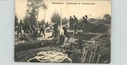 Soldatenleben Schanzenbau / Militaria /