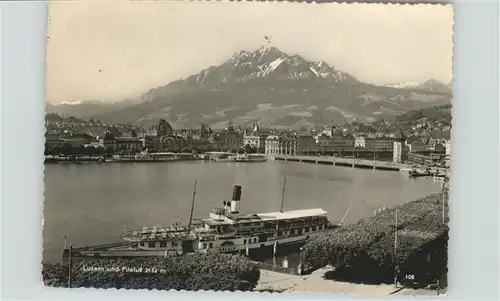 Dampfer Binnenschifffahrt Luzern Gallia Pilatus / Schiffe /