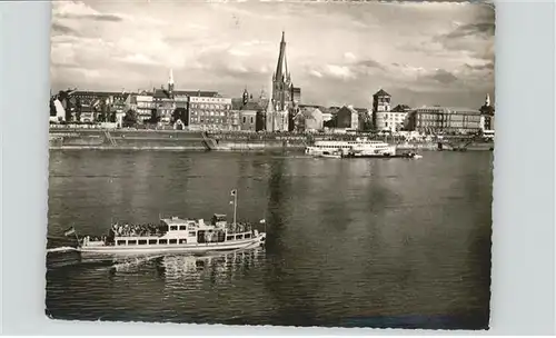 Dampfer Binnenschifffahrt Duesseldorf / Schiffe /