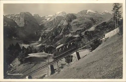 Zahnradbahn Braunwaldbahn / Bergbahn /