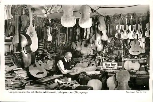 Geige Geigenbauwerkstaette Mittenwald Oktavgeige Johann Reiter / Musik /