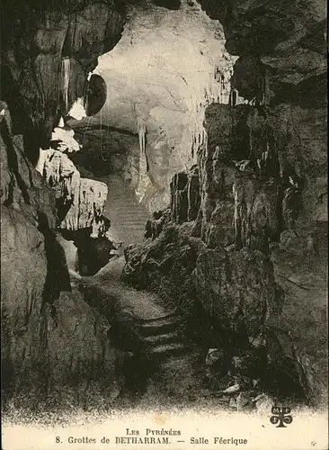 Hoehlen Caves Grottes Grottes de Betharram Salle Feerique / Berge /