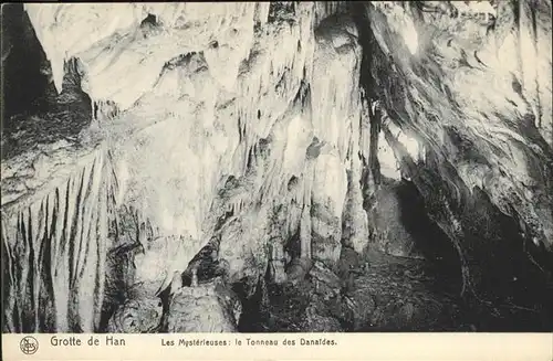 Hoehlen Caves Grottes Grotte de Han Tropfstein Les Mysterieuses le Tonneau des Danaides / Berge /