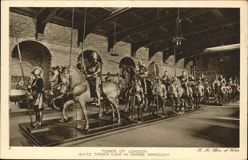 Pferde Tower of London White Tower Horse Armoury / Tiere /
