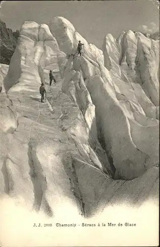 Bergsteigen Klettern Chamonix Seracs a la Mer de Glace / Sport /