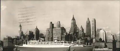 Dampfer Oceanliner ss Nieuw Amsterdam New York / Schiffe /