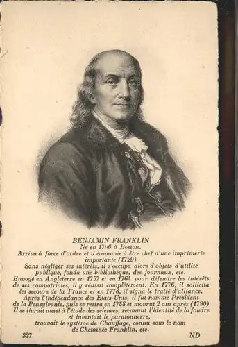 Persoenlichkeiten Benjamin Franklin / Persoenlichkeiten /