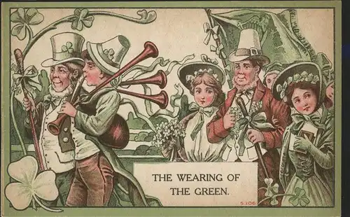 Liederkarte The Wearing of the Green Kleeblaetter / Musik /