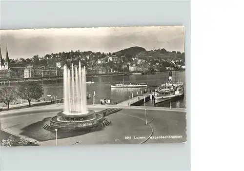 Dampfer Binnenschifffahrt Luzern Wagenbachbrunnen / Schiffe /