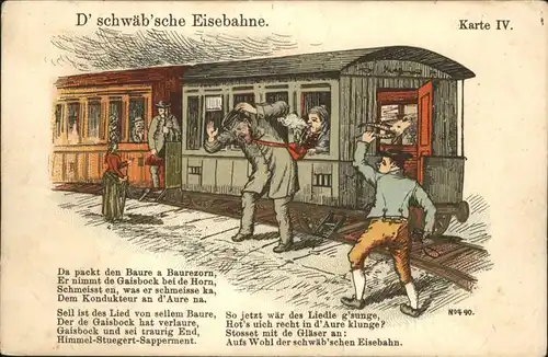 Eisenbahn Schwaebische Eisenbahn Gedicht Humor / Eisenbahn /