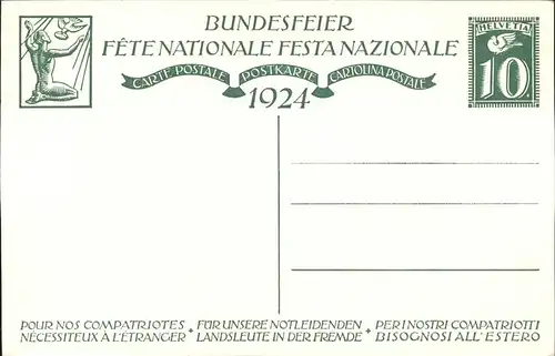 Bundesfeier Schweiz Notleidende  / Feiern und Feste /