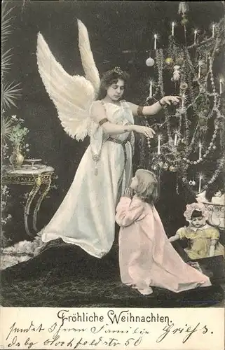 Engel Weihnachten Kind Gebet / Religion /