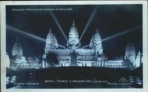 Exposition Coloniale Paris 1931 Temple Angkor Vat Kat. Expositions