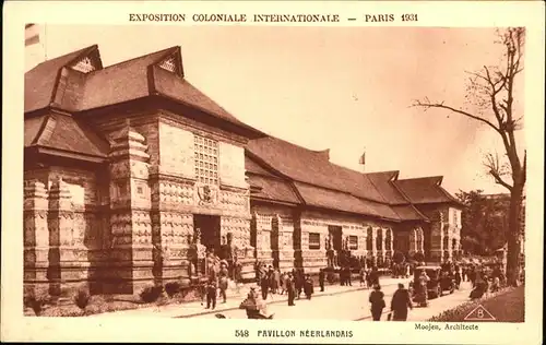 Exposition Coloniale Paris 1931 Pavillon Neerlandais  Kat. Expositions