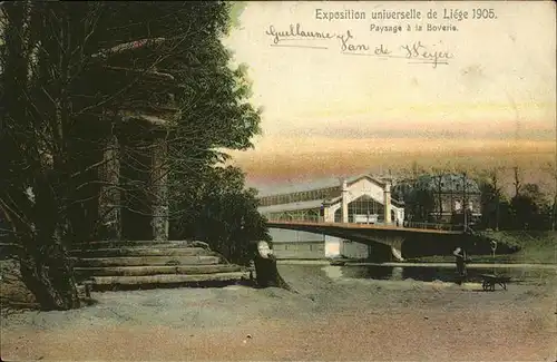 Exposition Universelle Liege 1905 Paysage Boverie Kat. Expositions