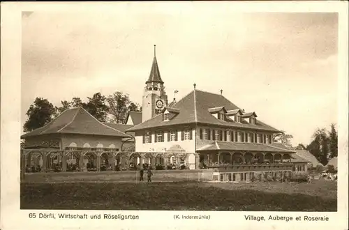 Landesausstellung Bern 1914 Wirtschaft Roeseligarten  Kat. Expositions