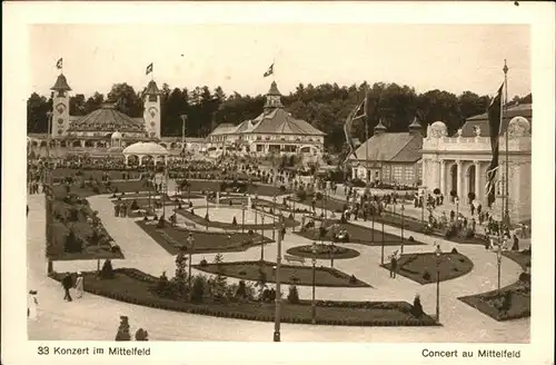 Landesausstellung Bern 1914 Konzert im Mittelfeld Kat. Expositions