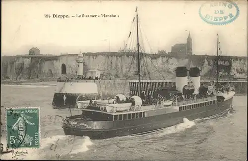 Schiffe Dieppe Steamer Manche Kat. Schiffe