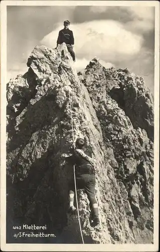 Bergsteigen Klettern Kletterei Freiheitturm / Sport /