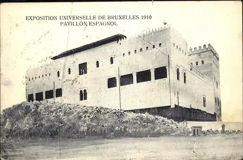 Exposition Bruxelles 1910 Pavillon Espagnol / Expositions /