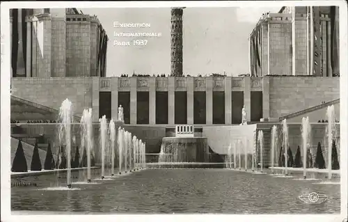 Exposition Internationale Paris 1937 Springbrunnen Kat. Expositions