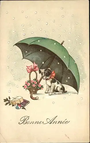 Hunde Neues Jahr Regenschirm Kat. Tiere