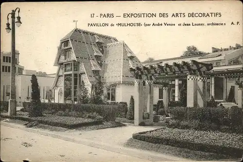 Exposition Arts Decoratifs Paris 1925 Pavillon Mulhouse /  /