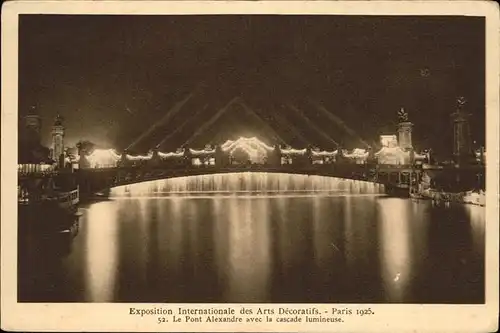 Exposition Arts Decoratifs Paris 1925 Bruecke /  /