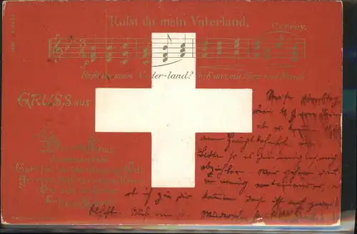 Liederkarte Schweiz Kat. Musik