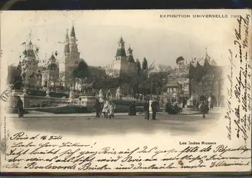 Exposition Universelle Paris 1900 Les Indes Russes Kat. Expositions