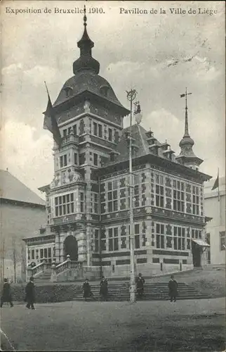 Exposition Bruxelles 1910 Pavillon de la Ville de Liege / Expositions /