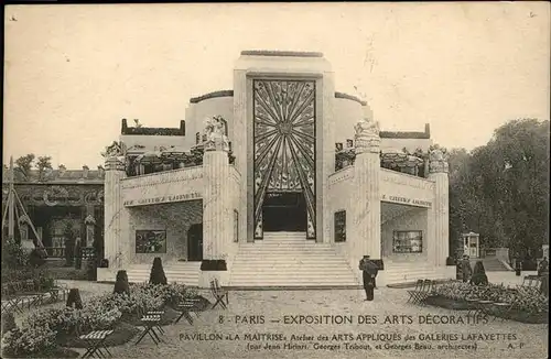 Exposition Arts Decoratifs Paris 1925 Pavillon Maitrise /  /