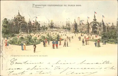 Exposition Universelle Paris 1900 Champs Mars Kat. Expositions
