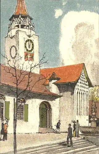 Landesausstellung Bern 1914 Kirche  Kat. Expositions