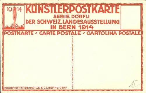 Landesausstellung Bern 1914 Doerfli Kat. Expositions