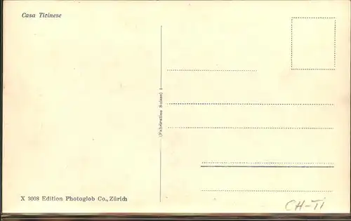Ticinesi Casa Ticinese Kat. Regionales