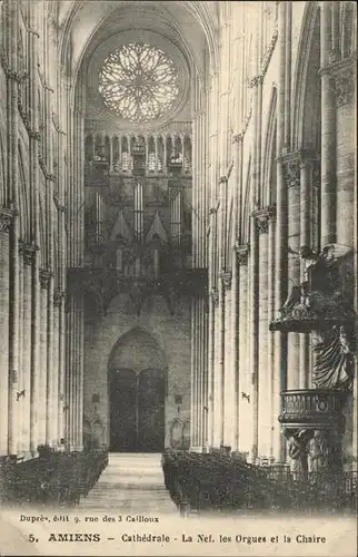 Kirchenorgel Amiens Cathedrale Kat. Musik