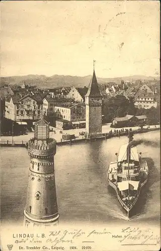 Dampfer Binnenschifffahrt Lindau Hafen  Kat. Schiffe