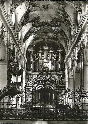 Kirchenorgel Amorbach Odenwald Abteikirche Kat. Musik
