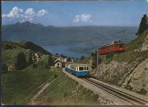 Zahnradbahn Rigi Kulm Vierwaldstaettersee Luzern Kat. Bahnen